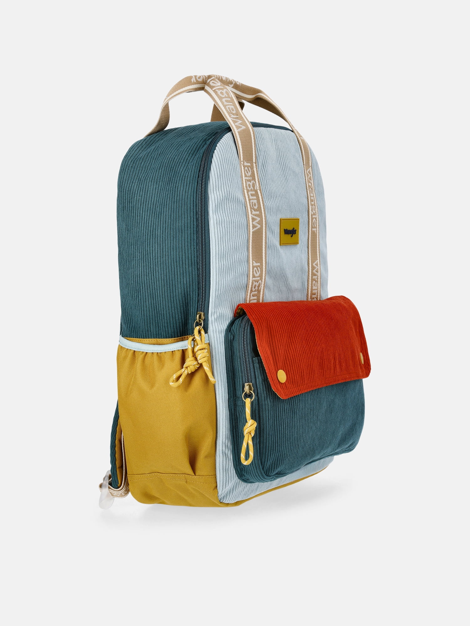 Wrangler Unisex 17" Golden Color Block Backpack, Gold