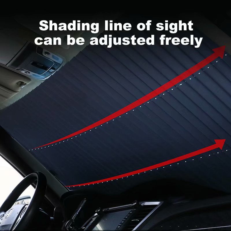 46*130cm Car Retractable Front Rear Window Sun Shade Visor Windshield Cover