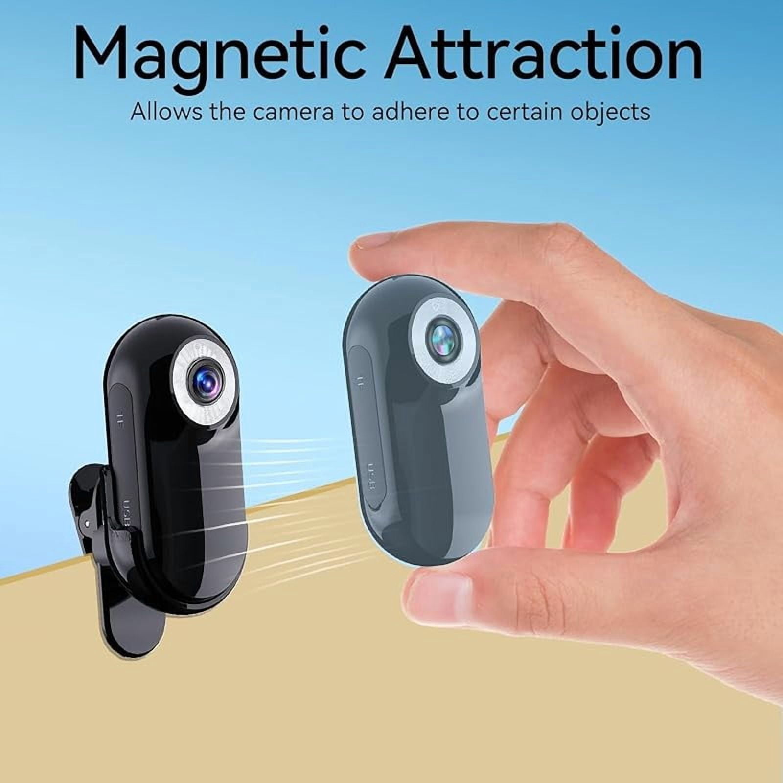 Wrongduck Mini Body Camera 1080P with 32GB Card, Portable Helmet Camera with Audio and Video Recording, Magnetic Multi-Function Action Cam for Travel, Sports, and Pets