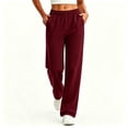 thumbnail image 6 of VBVC Women's Straight Leg Sweatpants , Soft Stretchy Lounge Trousers For Women , Ladies' Y2K Casual Active Pants with Pockets, S-2XL, 6 of 6