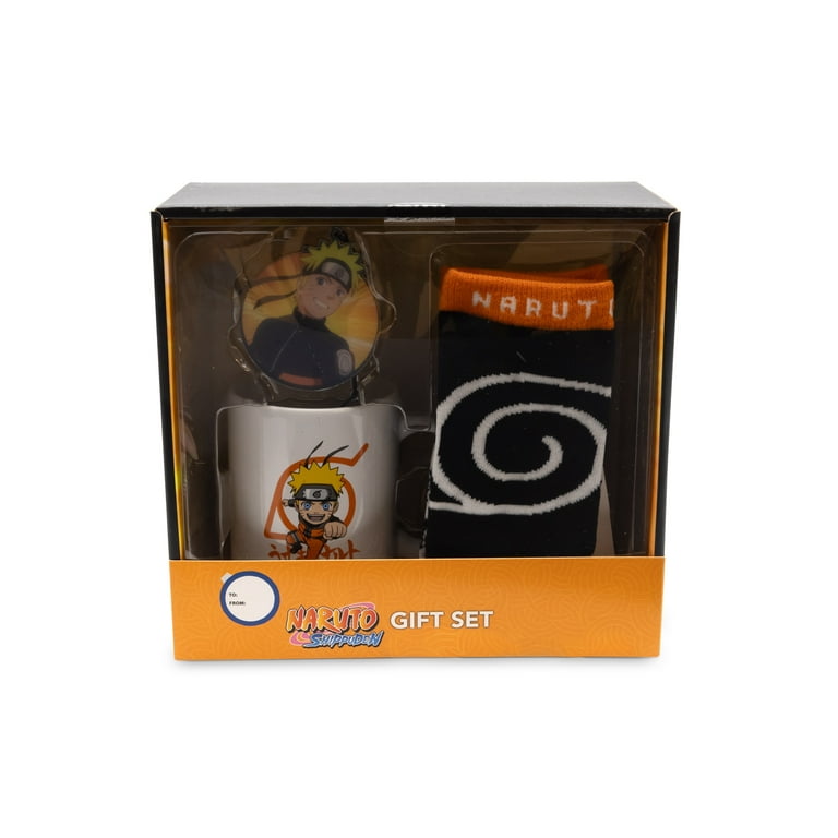 VIZ Media Naruto Holiday Gift Bundle, Socks, Mug, Decor for