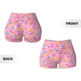 thumbnail image 3 of Rocae Donut for Women's Quick-Dry Running Shorts,Ladies Active Athletic Apparel Yoga Workout Gym Running Volleyball Spandex Shorts, 3 of 9