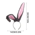 thumbnail image 2 of Uuiauoio Flexible Bunny Ears Headband for Easter Party Dress Up Holiday Celebration Accessory with Adjustable Band for Adults Women Girls, 2 of 6