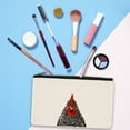 thumbnail image 4 of WIRESTER Set 2 of Canvas Cosmetic Bag, Makeup Bag, Cosmetic Pouch for Women - Barred Plymouth Rock Silkie Chickens, 4 of 6