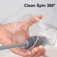 thumbnail image 4 of Silicone Bottle Brush with Long Handle Flexible Portable Water Bottle Cleaner for Washing Containers, 4 of 6