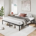 thumbnail image 2 of Base Cama Matrimonial Size，Marco de Cama de Plataforma de Metal de 14 Pulgadas, No Necesita Somier, Soporte de Listones de Metal, Base de Cama con Gran Almacenamiento, 2 of 2