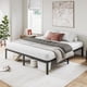 thumbnail image 2 of Base Cama Matrimonial Size，Marco de Cama de Plataforma de Metal de 14 Pulgadas, No Necesita Somier, Soporte de Listones de Metal, Base de Cama con Gran Almacenamiento, 2 of 2