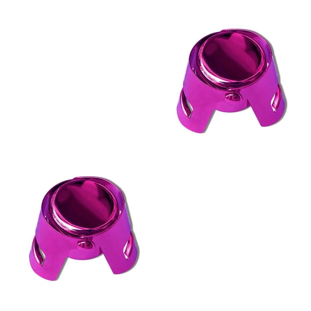Tapón para botella de vino Inteprter acero inoxidable reutilizable morado claro 2Conjunto