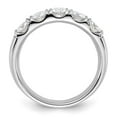 thumbnail image 3 of FJC Finejewelers 14 kt White Gold 1ct. 5 Stone D E F Pure Light Moissanite Band 4 mm, 3 of 8