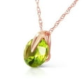 thumbnail image 2 of Galaxy Gold 14K Solid Gold Natural Peridot Necklace for Women - Rose Gold Fine Jewelry, 2 of 3