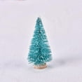 thumbnail image 4 of DAMAI Blue Mini Sisal Snow Frost Christmas Trees Bottle Brush, Miniature Trees Plastic Tabletop Trees Ornaments for Christmas Room Decor Home Table Top Decoration and Crafts, 4 of 7