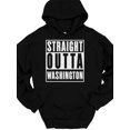 thumbnail image 6 of SPEEDRUN Men's Long Sleeve Graphic Print Hooded Pullover Tops T-Shirts Straight Outta Washington Hooded Sweatshirt, 6 of 6