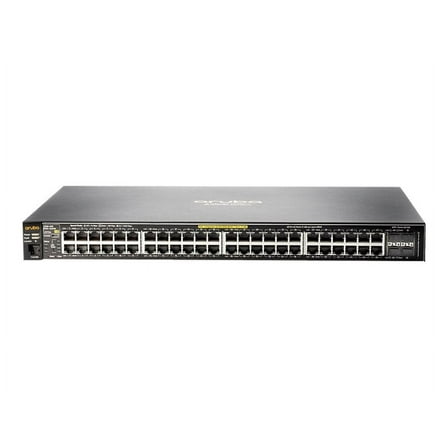 HPE Aruba 2530-48G-PoE  - Switch - managed - 48 x 10/100/1000 (PoE )   4 x Gigabit SFP - desktop, rack-mountable, wall-mountable - PoE  - remarketed