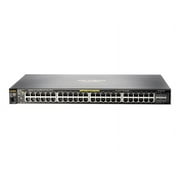 HPE Aruba 2530-48G-PoE+ - Switch - managed - 48 x 10/100/1000 (PoE+) + 4 x Gigabit SFP - desktop, rack-mountable, wall-mountable - PoE+