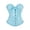 Sky Blue, variant on Fgvctg Womens Corset Top Strapless Lace Up Waist Bustier Lingerie Vintage Underbust Dark Green Corsets Plus Size Shapewear Bodysuit Top Costumes Dark Green XL