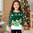 thumbnail image 2 of FDDMis Christmas T-shirts Christmas Shirt Funny Fitted Top Cute Teen Tops Clothes for Girls 7-8 Girls Clothes Size 8 Teenage Girl Clothes, Khaki 18-24 Months, 2 of 4