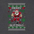 thumbnail image 3 of Wild Bobby Merry Blitzmas, Football Christmas Sweater Design | Holiday Unisex Men Long Sleeve Shirt, 3 of 5