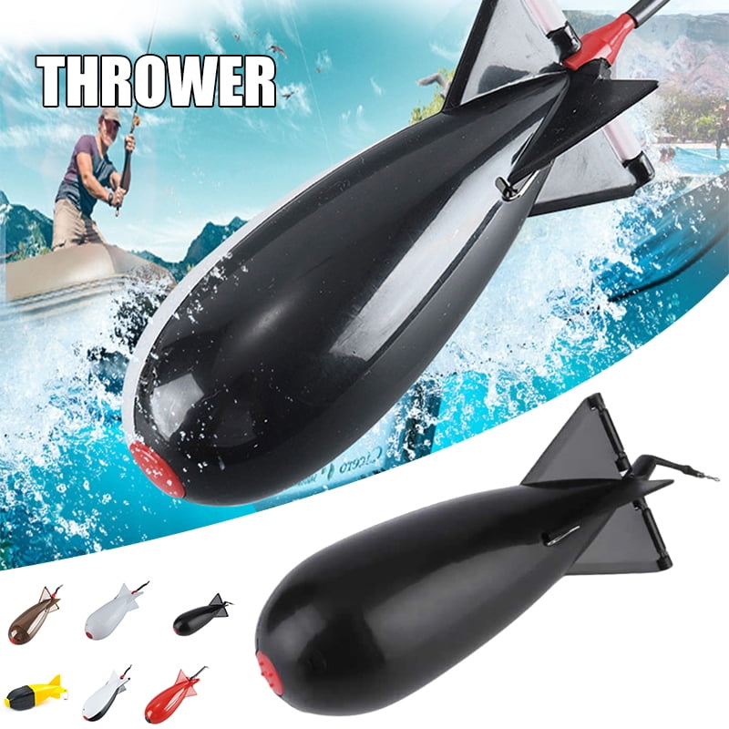 CAROOTU Forme de Fusée Spomb de Pêche Spod Mangeoire Flotteur Porte-Appât Attractif