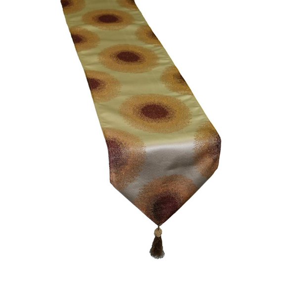 emblem vintage damask design 13" x 70" table runner