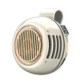 thumbnail image 3 of Mini ventilador con clip, práctico, con 5 velocidades, portátil, con agarre firme, silencioso y recargable para cocina, oficina, dormitorio, viajes y blanco beige, 3 of 9