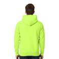 thumbnail image 3 of JERZEES Safety Hoodie - High-Visibility Workwear, NuBlend ANSI Compliant, Durable Fleece Hooded Sweatshirt,8 oz.50/50 cotton/polyester in Safety Green, Size- M, 3 of 5