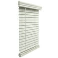 thumbnail image 1 of Cordless 2" Faux Wood Blinds, Venetian Horizontal Blinds Window Partial Inside Mount White, 33.5" W x 60" H, 1 of 7