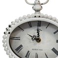 thumbnail image 4 of Stratton Home Decor S15036 Allie Table Clock - Distressed White & Black, 4 of 4