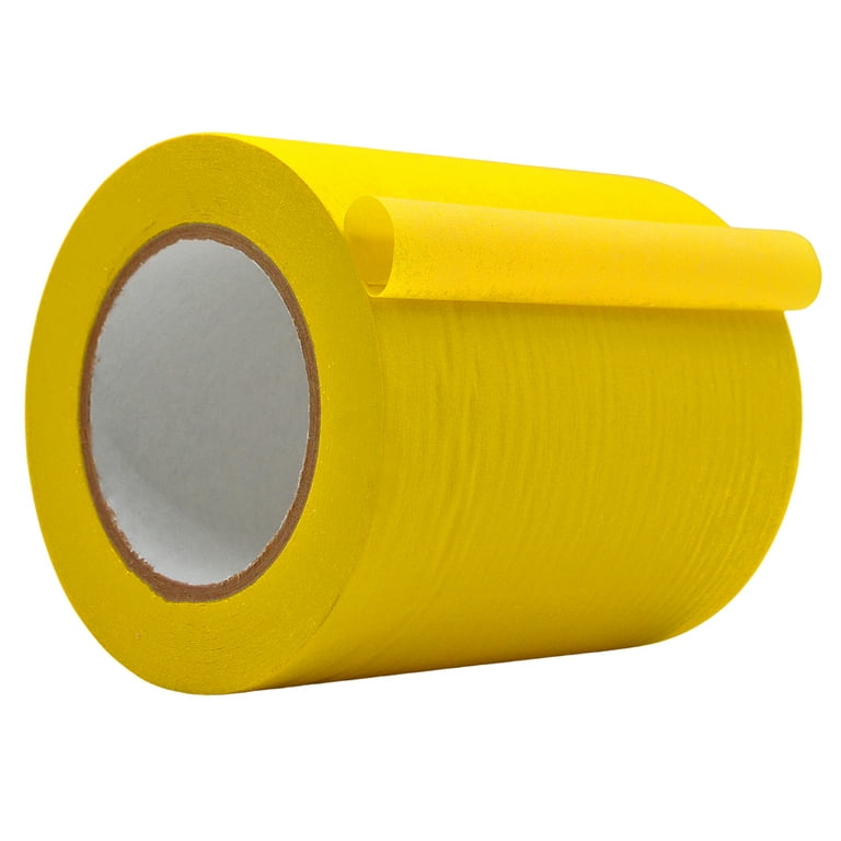 WOD Tape Colored Masking Tape Yellow 6 in. x 60 yd. Fun Arts