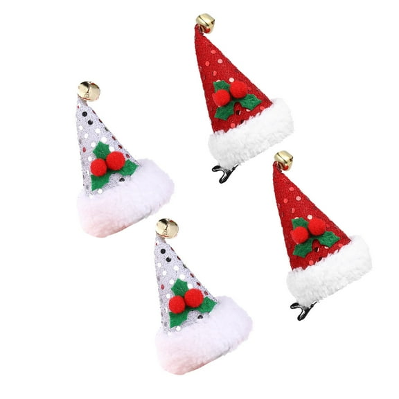CIMAXIC Set of 4 Holiday Hair Clips for Girls, Perfect Accessories for Festive Events and Celebrations