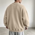 thumbnail image 7 of Yongwang Mens Long Sleeve Pullover Crew Neck Sweatshirt Basic Pullover Tops for Autumn Daily Outfit, 7 of 7