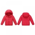 thumbnail image 3 of Kids Boy Girl Outerwear Winter Warm Hooded Puffer Jacket Lightweight Water-Resistant Puffer Hood Coat, 3 of 7