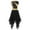 Black, variant on Liturgical Praise Dance Dress for Women Sleeveless Metallic Gold Color Block Lyrical Dancewear Black S