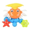 Baby Bath Toy Cute Crab Shaped Spray Water Toy Kit Shower Conpanion Bathtub Beach Toy for Kids Random Color