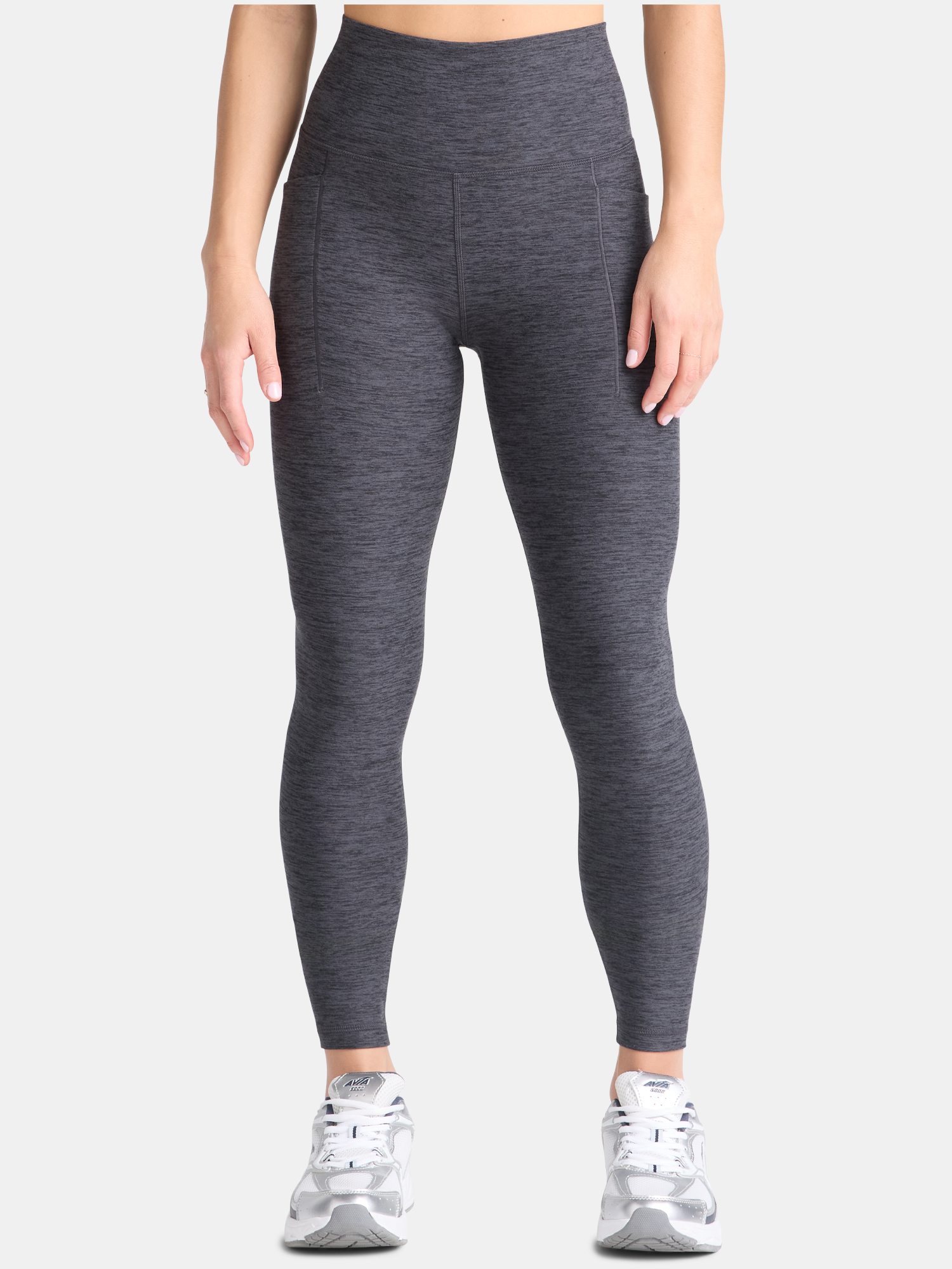Athletic Works Women's and Women's Plus ButterCore Full Length Leggings with Pockets, Sizes XS-4X