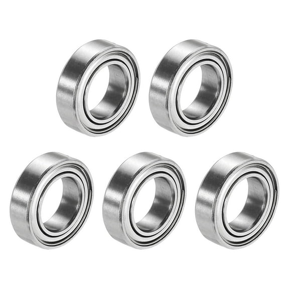 Uxcell 5Pcs SMR106ZZ Stainless Steel Ball Bearing 6mm x 10mm x 3mm Double Shielded Bearings (ABEC3)