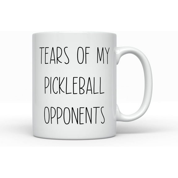 Tears of My pickleball opponents, Best Pickleball Gifts for Men or Women, Funny Pickle ball Cup,Ceramic mugs, mugs with handle, can heat up