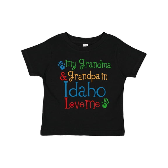 Inktastic Idaho Grandma Grandpa Loves Me Boys or Girls Toddler T-Shirt