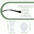thumbnail image 2 of Uxcell Glasses Ear Grip, Silicone Ear Grippers Holder Anti-Slip Oval Grip Hooks White, 2 of 7