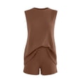 thumbnail image 4 of Womens 2 Piece Short Sets Lightweight Knitwear Sleeveless Loose Fit Summer Top and Shorts Casual Outfits for Women Breathable Summer Sets for Warm Weather, 4 of 4