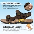 thumbnail image 4 of MeMoride Men's Sport Hiking Sandals Open Toe Walking Sandals for Man Outdoor Summer Beach Water Shoes, 4 of 6