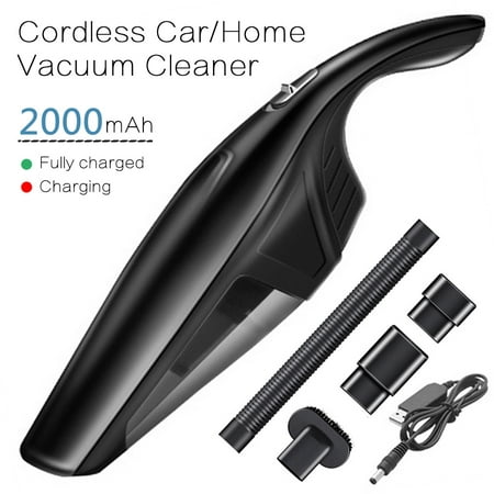 Cordless Vacuum Cleaner, 120W 2200mAh Handheld Vacuum Cleaner Wet/Dry Double Use Pet Hair Vacuum, Car Vacuum Cleaner Dust Busters for Home and Car Interior (Best Way To Remove Pet Hair From Car Interior)