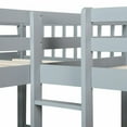 thumbnail image 2 of ARCTICSCORPION Plywood+Pinewood Twin-over-Twin Bunk Beds with Drawers Gray, 2 of 5