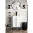 thumbnail image 7 of James Martin Vanities 20" Single Vanity Cabinet, Glossy White, Matte Black, Composite Countertop, 7 of 7