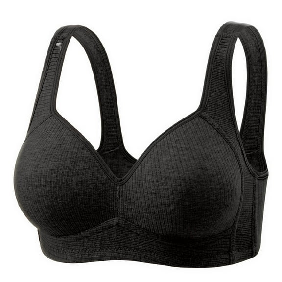 CHGBMOK Womens Seamless Wireless Push Up Bras Comfortable Breathable Bras Solid Full Coverage Lift Bras