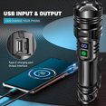 thumbnail image 4 of Rechargeable LED Flashlights High Lumens, 250,000 Lumen Brightest Flash Light, High Power Flashlight USB with 5000 mAh Capacity, IPX7 Waterproof Handheld LED Torch for Home, Camping, Hiking, 4 of 6