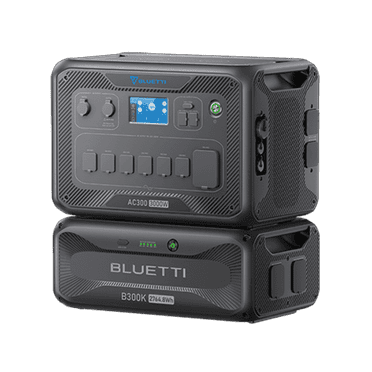 BLUETTI AC300 B300K 3072Wh LiFePO4 Power Station, 3000W Expandable Solar Generator for Camping, RV Travel, Home Backup, Power Outage