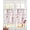 Grey, red, variant on Aqua Grey Botanical Sheer Curtains 84 Inch Length 2 Panels Set for Living Room/Bedroom, Spring Floral Summer Farmhouse Kitchen Curtains Grommet Semi-Sheer Curtains Drapes Window Treatments 42"x84"x2