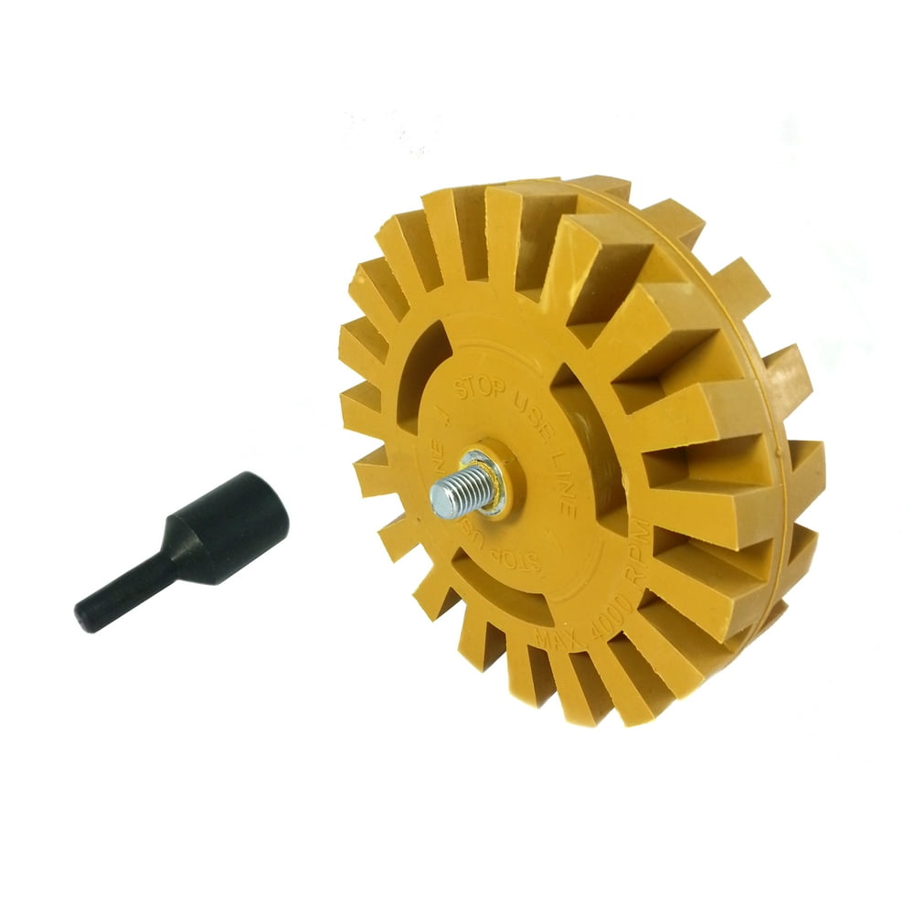 ABN Rubber Eraser Wheel & Drill Adapter 1Pack Adhesive Remover, Vinyl