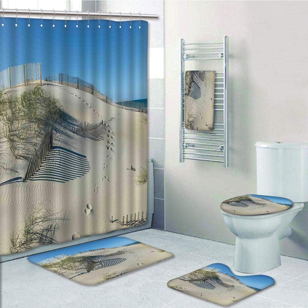 Erehome Beach Sand Dune With Grasses, Are Shower Curtains All The Same Size Along Coastline