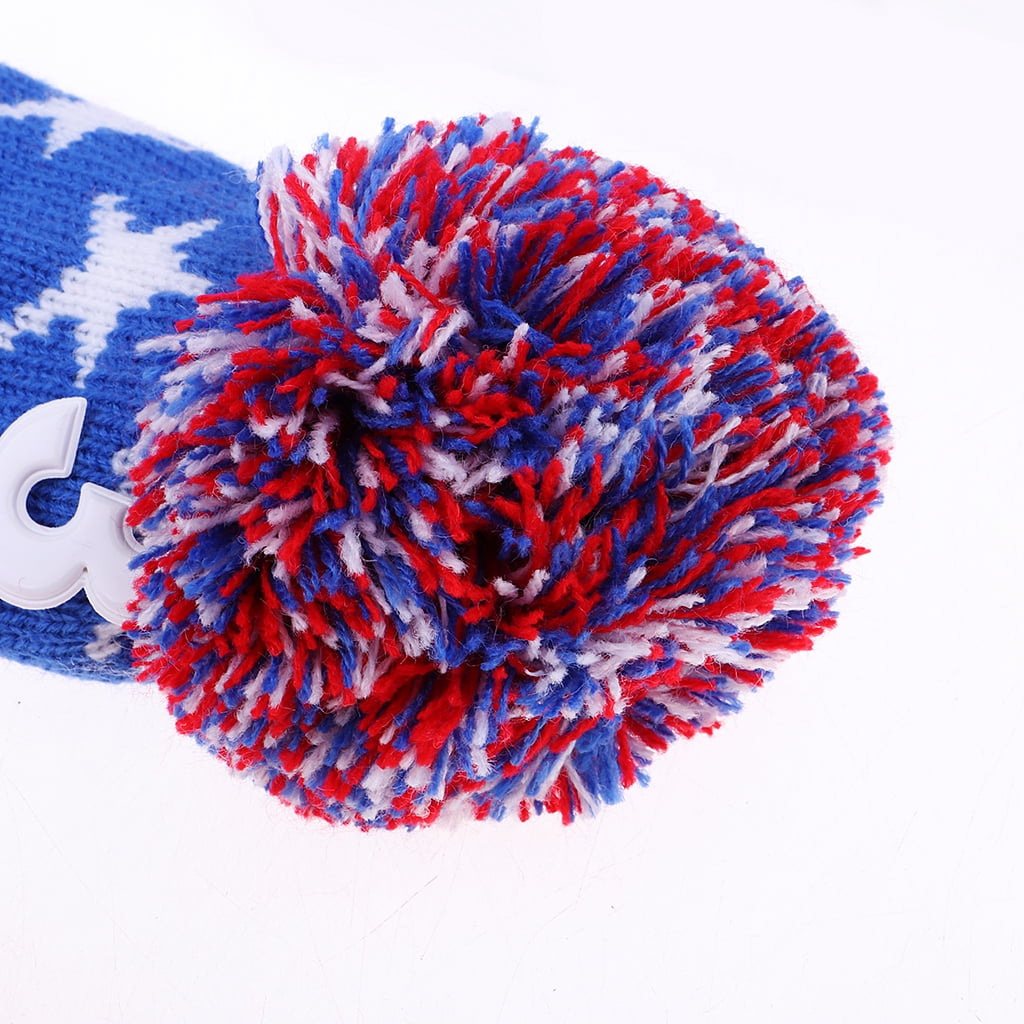 funtasica 3Pcs Golf Club Knitted Headcovers Head Covers Vintange Headcover Socks Covers 1-3-5 For Driver & Fairway Woods
